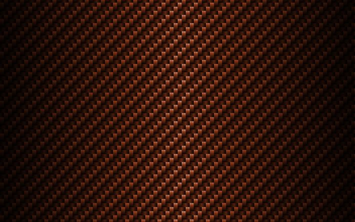 brown carbono de fundo, 4k, carbono padr&#245;es, brown textura de carbono, vime texturas, criativo, carbono vime textura, linhas, carbono fundos, brown fundos, carbono texturas