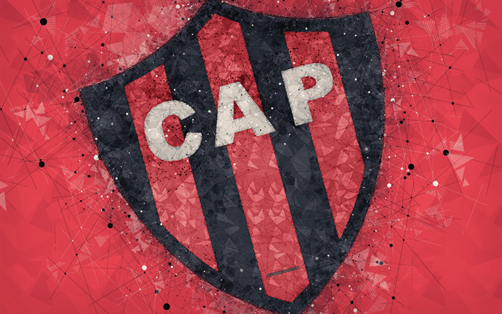 Download Wallpapers Club Atletico Patronato 4k Logo Geometric Art Argentine Football Club Red Abstract Background Argentine Primera Division Football Parana Argentina Creative Art Patronato Fc For Desktop Free Pictures For Desktop Free