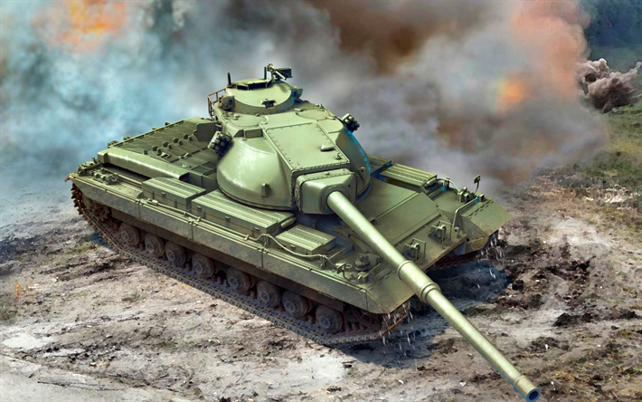 fv 214 conqueror, british heavy tank, kunst, zeichnung, alte gepanzerte fahrzeuge