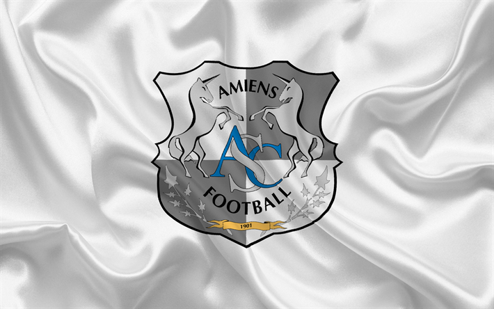 Amiens SC, Football club, emblem, France, LEAGUE 1, Amiens Sporting Club, Football
