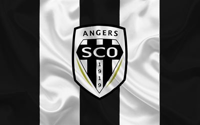 Angers SCO, Football club, Angers emblem, logo, France, Ligue 1, Football