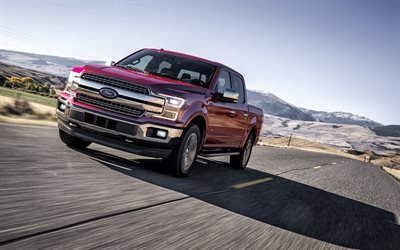 4k, Ford-F-150, 2018 cars, SUVs, USA, road, Ford