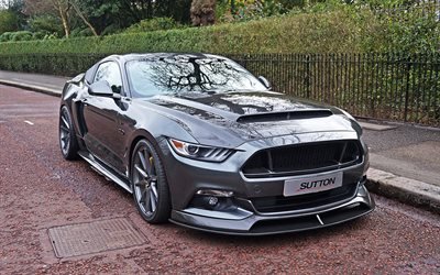 Ford Mustang, Tuning, Clive Sutton, Mustang CS800, Kilpa-auto, harmaa Mustang, american sports autot, Ford