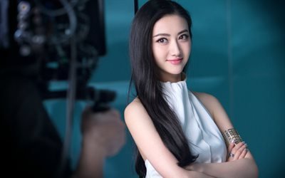 4k, Jing Tian, atriz chinesa, beleza, meninas asi&#225;ticas