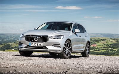 Volvo XC60, 2017, SUV, plata XC60, coches nuevos, sueco de autom&#243;viles, Volvo