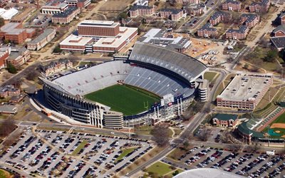 Jordan-Hare Stadium, Auburn Tigers Stadium, Auburn, Alabama, Amerikansk Fotboll, USA, Auburn Tigers, NCAA, Auburn University