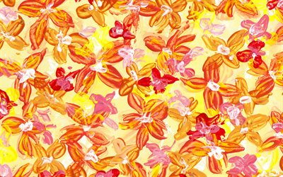 4k, colorful floral pattern, artwork, floral patterns, background with flowers, colorful flowers pattern, abstract flowers pattern, colorful floral backgrounds, floral textures, decorative art