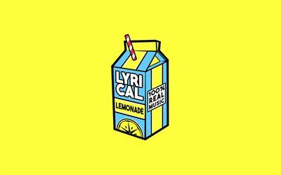 limonata, sfondo giallo, creativo, bevande fredde, limone bevande