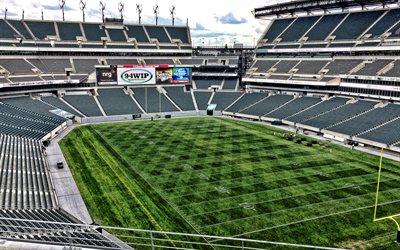 Lincoln Financial Field, Philadelphia Eagles, inside view, American football, Philadelphia, Pennsylvania, USA, Philadelphia Eagles Stadium, NFL