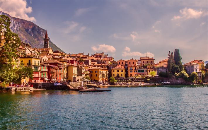 ダウンロード画像 Varenna 4k 夏 イタリアの都市 町並み イタリア 欧州 Varenna フリー のピクチャを無料デスクトップの壁紙