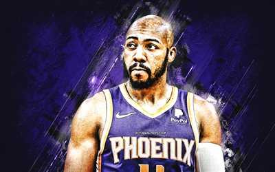 Jevon Carter, Phoenix Suns, NBA, joueur de basket-ball am&#233;ricain, fond de pierre violette, basket-ball, art grunge