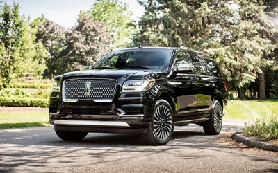 Lincoln Navigator, 2017, black Navigator, luxury SUV, American cars, Lincoln
