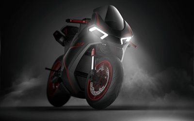 Yamaha R1 Conceito, noite, 2019 motos, sbk, nova R1, Yamaha