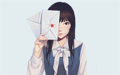 Fumino Aya, letters, manga, artwork, Letter