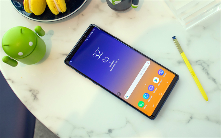 Samsung Galaxy Note 9, 4k, les smartphones, les appareils modernes, Android 8, Samsung
