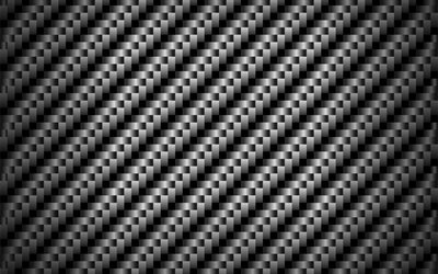 carbon horizontal-textur, close-up, schwarz carbon textur, horizontale linien, schwarz-carbon hintergrund, linien, weben, carbon hintergrund, schwarzer hintergrund, carbon-texturen