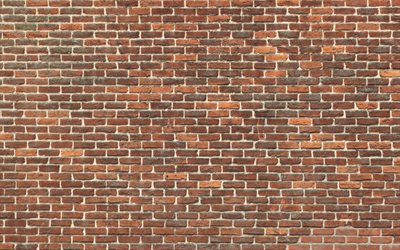 brown brickwall, macro, brown bricks, bricks textures, brown brick wall, bricks, wall, identical bricks, brown bricks background
