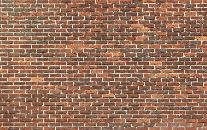 braun brickwall -, makro -, braun steine, ziegel texturen, brown brick wall, bricks, wall, identische steine, braune steine hintergrund
