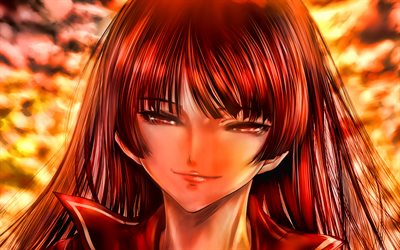 yuuko kanoe, ich liebe tasogare otome x amnesia-anime-m&#228;dchen mit roten augen, kunstwerk, kanoe yuuko