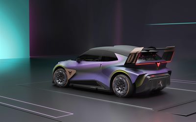 2021, Cupra UrbanRebel Concept, 4k, rear view, exterior, sports cars, race car, Cupra