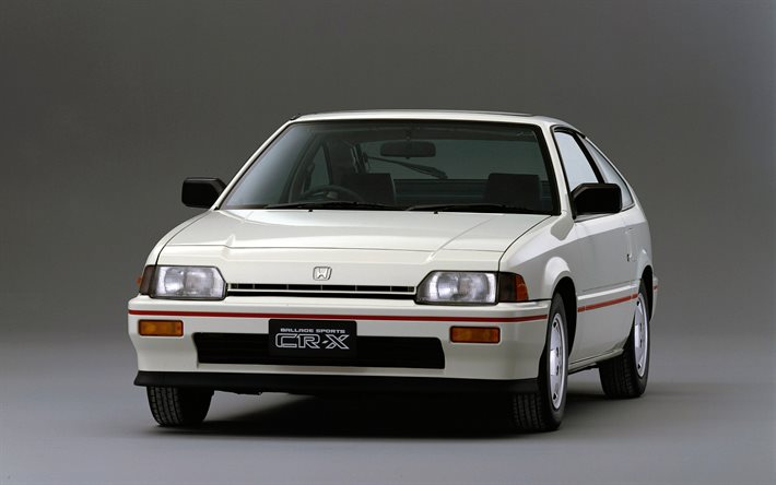 Honda Ballade Sports CR-X, studio, 1986 autot, retroautot, JP-tiedot, 1986 Honda Ballade, Honda