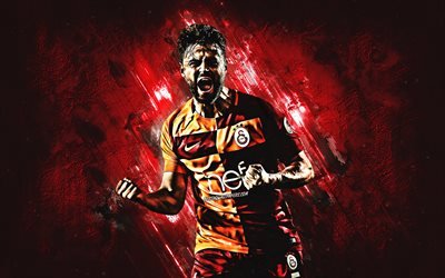 Ahmet Calik, il Galatasaray, il difensore, di gioia, di pietra rossa, calciatori famosi, il calcio, il bagno turco, i calciatori, grunge, Turchia