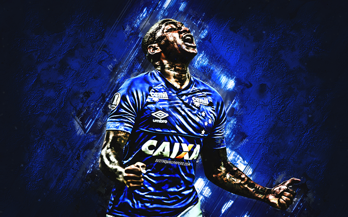 Sassa, Luiz Ricardo Alves, il Cruzeiro FC, defender, la gioia, la pietra blu, calciatori famosi, il calcio, il Brasiliano calciatori, grunge, Serie A, Brasile