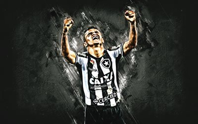 Erik, musta kivi, Botafogo FC, jalkapallo, brasilian jalkapalloilijat, Brasilian Serie A, Erik Nascimento de Lima, grunge, Brasilia