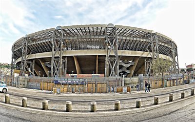 San Paolo Stadyumu, Saint Paul Stadyumu, Napoli, İtalya, Fiorentina Stadyumu, İtalyan Futbol Stadyumu, stadyumlar Serie