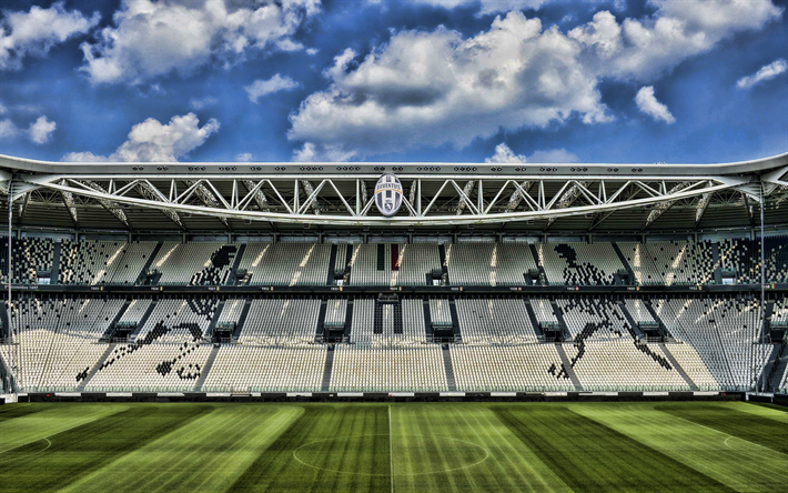 Juventus Stadium, HDR, football stadium, empty stadium, Allianz Stadium, soccer, Juventus arena, Italy, Juventus new stadium, italian stadiums