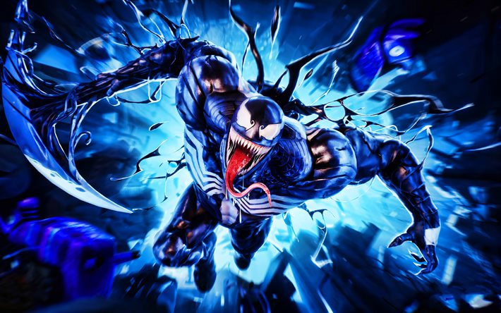 Venom Skin, 4k, artwork, Fortnite Battle Royale, canavarlar, Fortnite karakterleri, Venom, Fortnite, Venom Fortnite