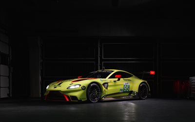 Aston Martin Vantage, 2021, front view, racing car, tuning Vantage, British sports cars, Aston Martin