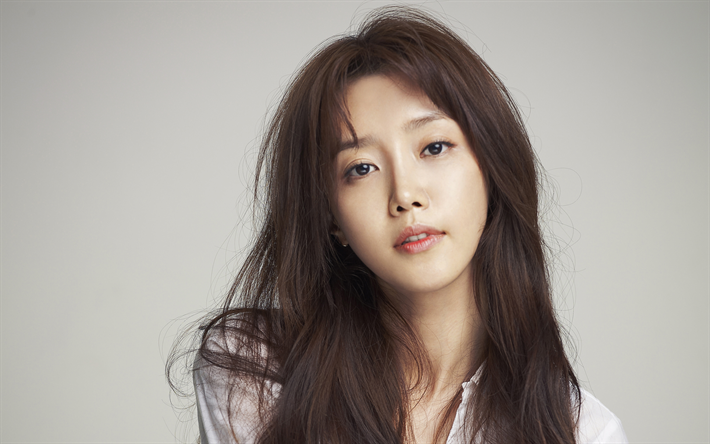 chae jung-an, koreanische schauspielerin, portr&#228;t, sch&#246;nheit, br&#252;nett