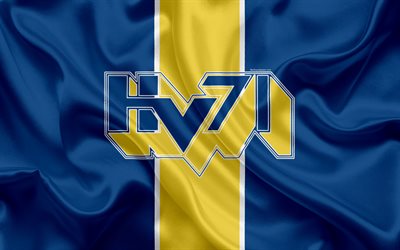 HV 71, ХВ71, Swedish hockey club, emblem, logo, Swedish Hockey League, SHL, hockey, Jonkoping, Sweden