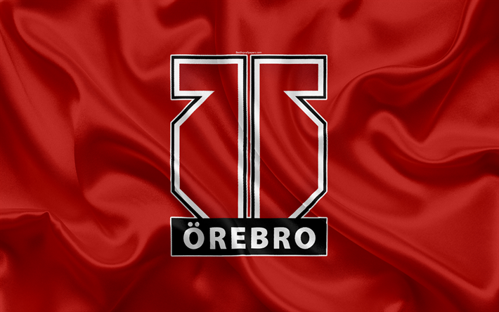 Orebro Hockey, Swedish hockey club, 4k, emblem, logo, Swedish Hockey League, SHL, hockey, Orebro, Sweden