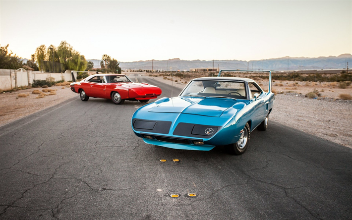 بليموث Superbird, 1970, 426 هيمي V8, ناسكار, الرجعية سباقات السيارات, دودج تشارجر دايتونا