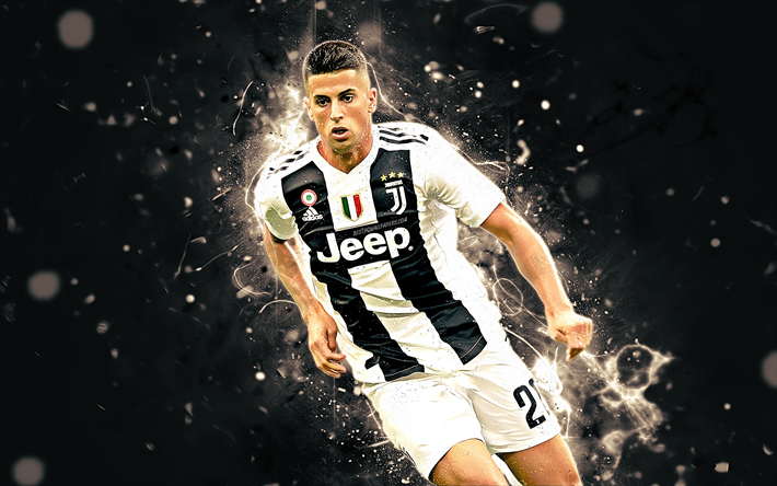 Joao Cancelo, match, Juventus FC, fotboll, Serie A, Portugisiska fotbollsspelare, Cancelo, neon lights, Juventus