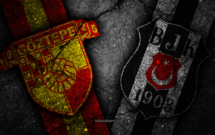 G&#246;ztepe vs Besiktas, Rotondo 9, Super Lig, Turchia, calcio, G&#246;ztepe FC, FC Besiktas, squadra di calcio turco