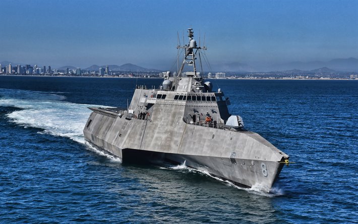 USS Montgomery, 4k, LCS-8, littoral combat ships, United States Navy, US army, battleship, LCS, US Navy, Independence-class
