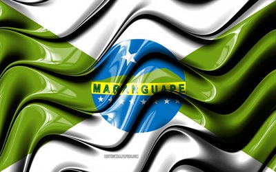 Maranguape Bandera, 4k, las Ciudades de Brasil, Am&#233;rica del Sur, Bandera de Maranguape, arte 3D, Maranguape, ciudades de brasil, Maranguape 3D de la bandera de Brasil