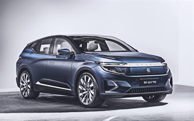 Byton M-Byte, 4k, electric cars, 2020 cars, crossovers, 2020 Byton M-Byte, electric crossovers, Byton