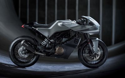 Husqvarna Vitpilen 401, Aero concept, 2016, sport bike, motorcycle gray