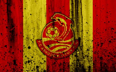 4k, FC Moadon Sport Ashdod, grunge, Ligat haAl, logo, football club, Israel, Moadon Sport Ashdod, art, soccer, stone texture, Moadon Sport Ashdod FC