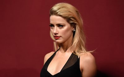 4k, Amber Heard, Hollywood, 2017, portr&#228;tt, amerikansk sk&#229;despelare, blond