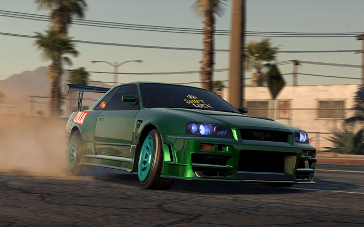 Need For Speed Payback, 4k, Nissan Skyline, 2017 games, NFSP, autosimulator, Need For Speed