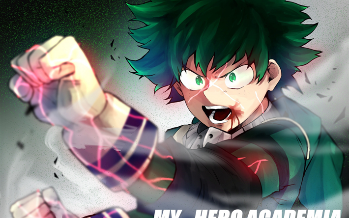My Hero Academia, Boku No Hero Academia, Midoriya Izuku, muotokuva, art, manga