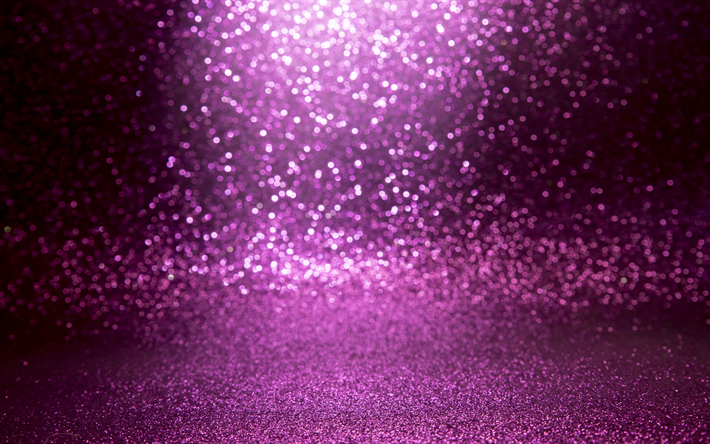 lila kreativ bakgrund, konst, glittrande, lila glitter bakgrund, skytte stj&#228;rnor, lila glittrande