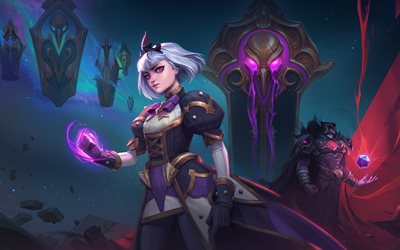 Orphea, magic, warrior, Heroes of the Storm, Warcraft, monster, MOBA
