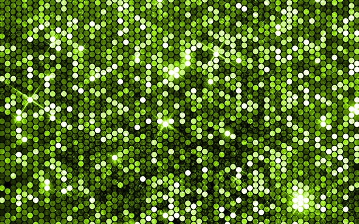 4k, lime mosaic background, abstract art, mosaic patterns, lime circles background, mosaic textures, background with mosaic, circles patterns, lime backgrounds