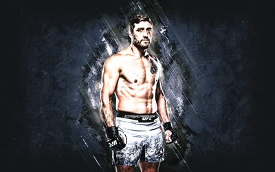 Gerald Meerschaert, UFC, American fighter, MMA, gray stone background, Ultimate Fighting Championship